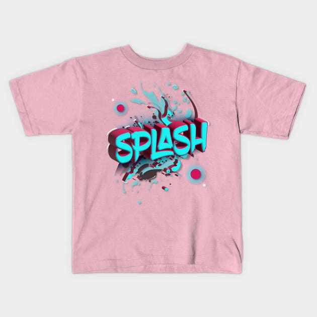 Splash Kids T-Shirt by euiarts